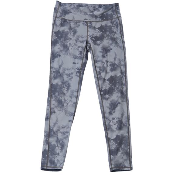 Athleta Chaturanga Full Length Leggings Tie Dye Gray Cloud Super Soft Size M - Picture 1 of 6